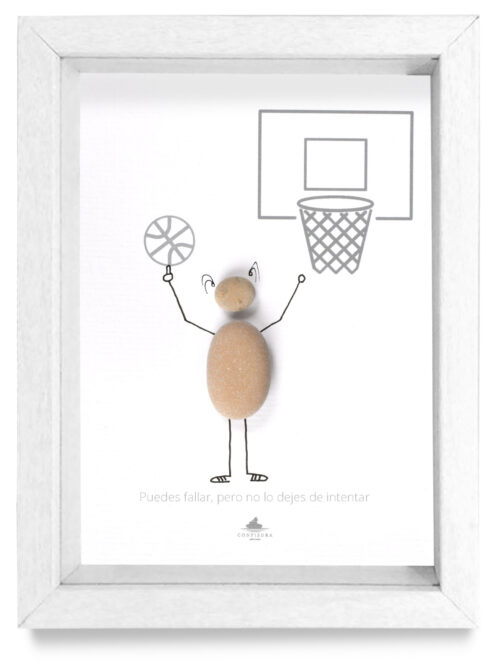 Cuadro aficiones Basquet cerco blanco