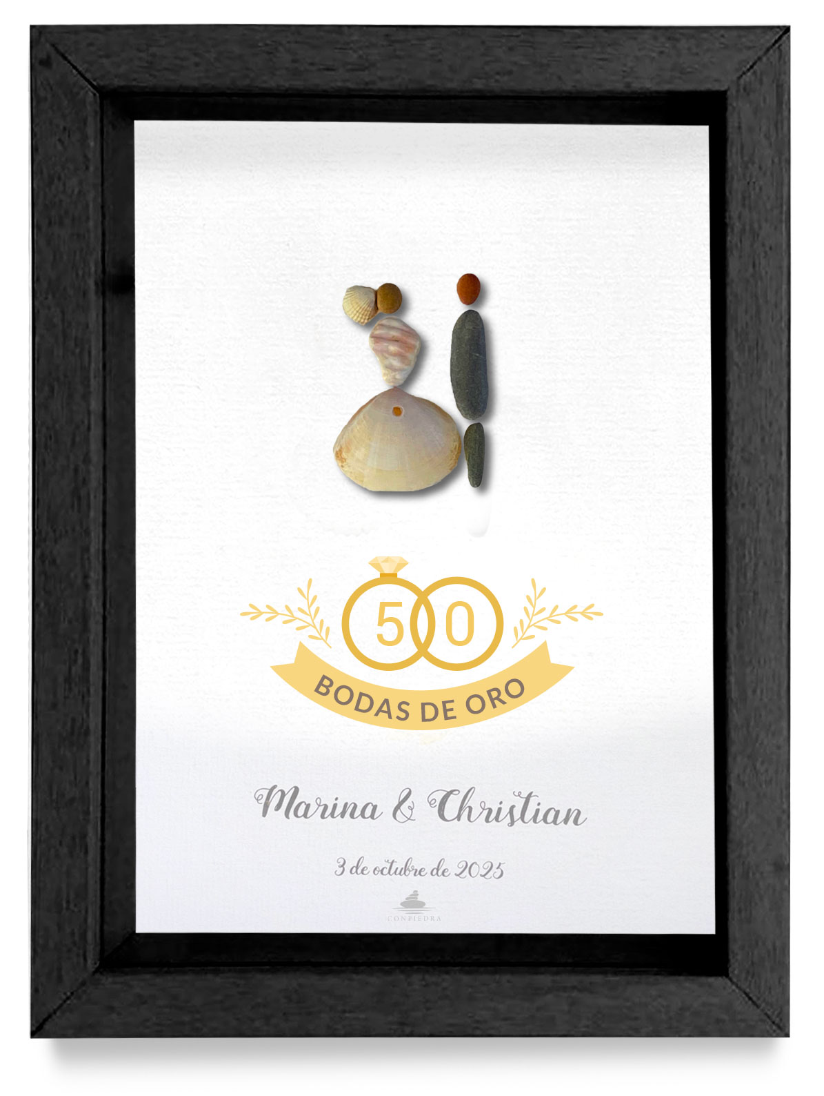 Cuadros personalizados bodas de oro - Imagen 5