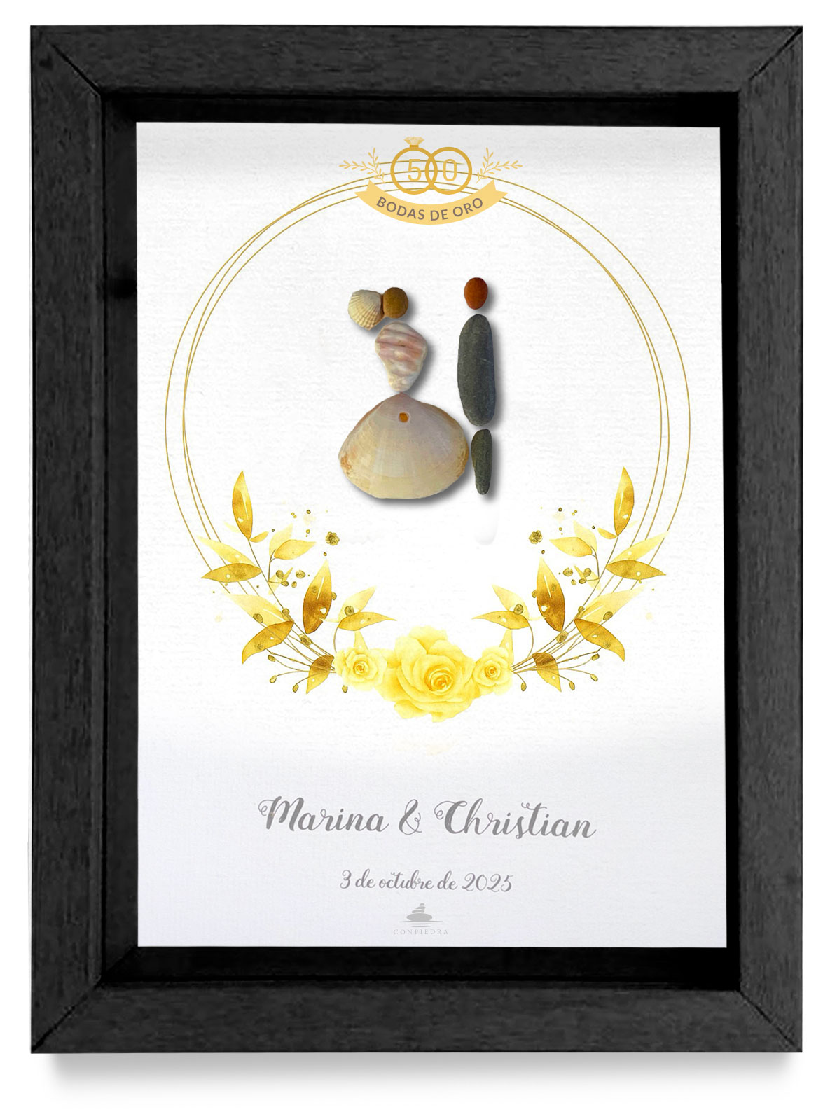 Cuadros personalizados bodas de oro - Imagen 2