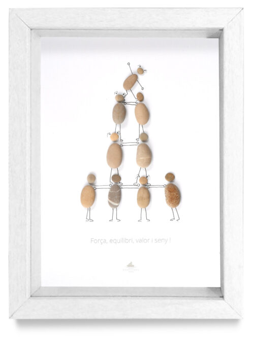 Cuadro Castellets marco blanco