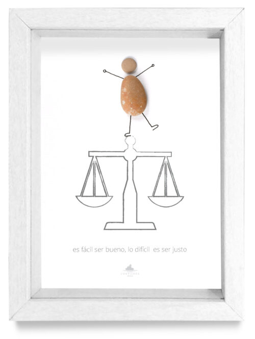 Cuadro Abogado blanco