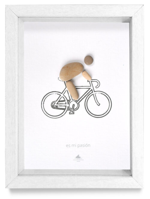 Cuadro Ciclista Pasión Blanco