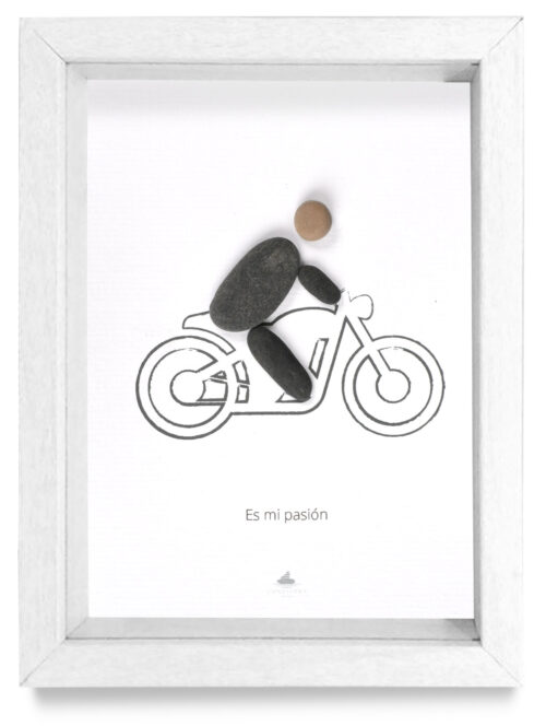 Cuadro El motero Pasión Blanco