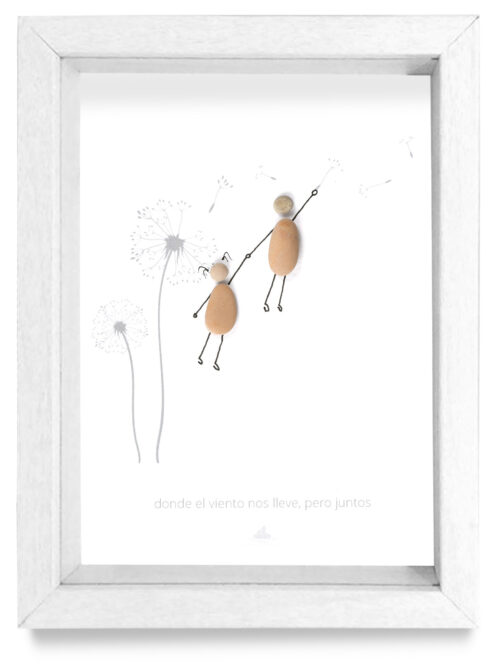 Cuadro Diente de león Aniversarios color blanco