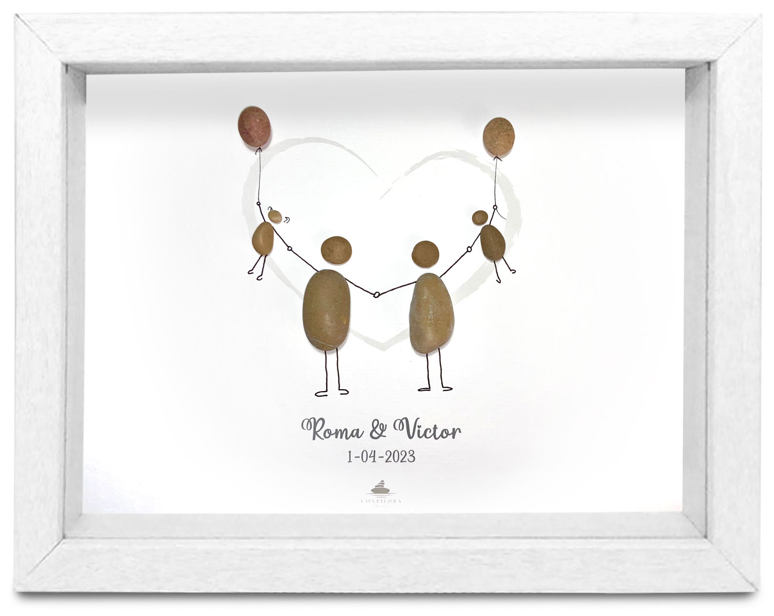 familia-4-globos-conpiedra Familia 4 Globos personalizados Conpiedra