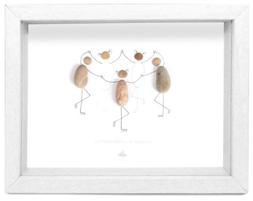 Cuadro La Sarda horizontal marco blanco